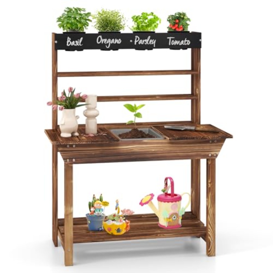 Outdoor kids potting bench for - Kids Outdoor Garden avaliação e preço