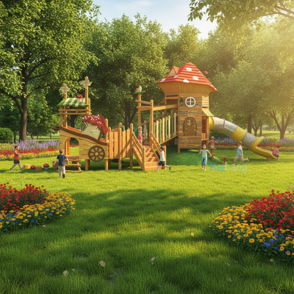 Forest Mushroom House Shape Wo - Outdoor Children'S Park avaliação e preço