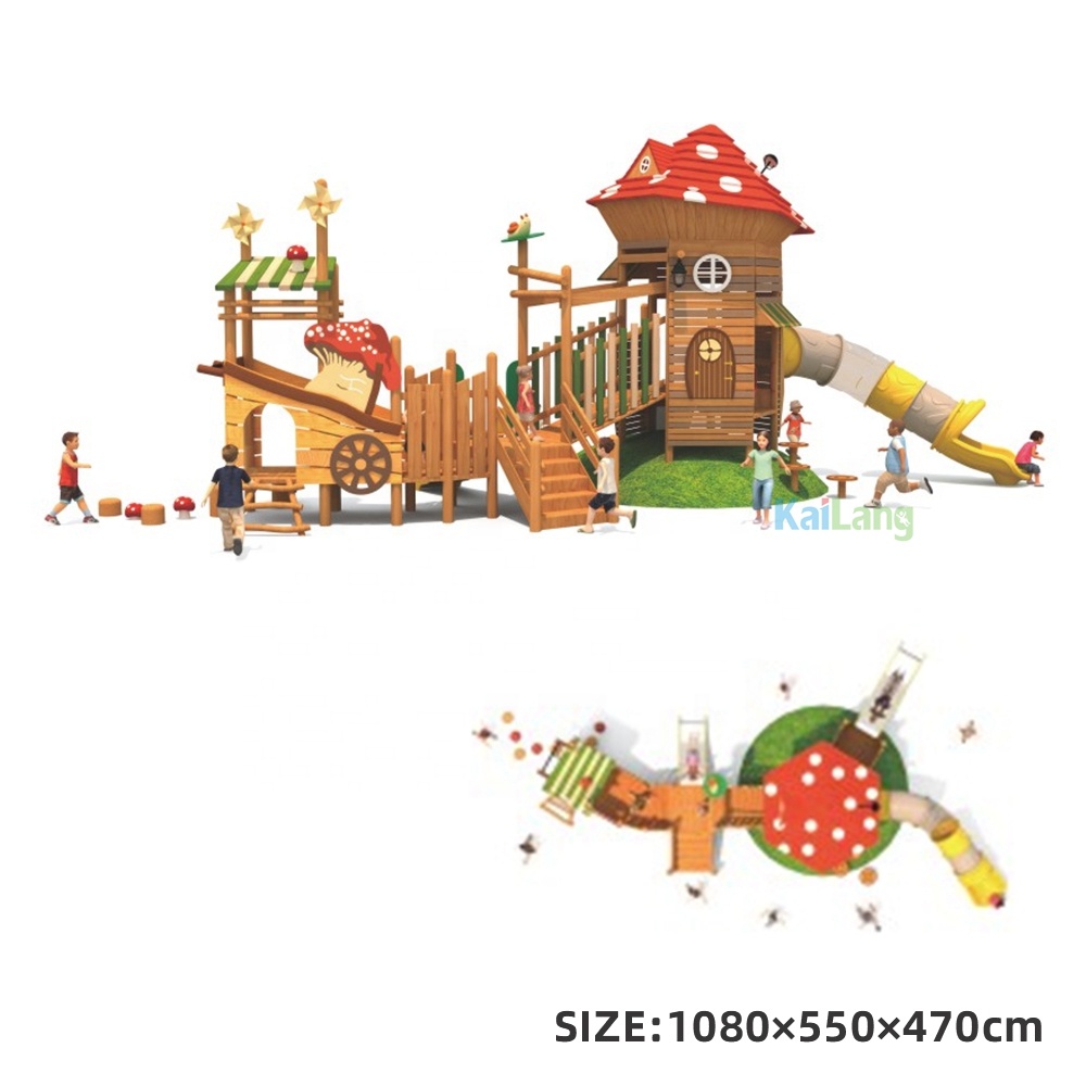 Forest Mushroom House Shape Wo - Outdoor Children'S Park avaliação e preço
