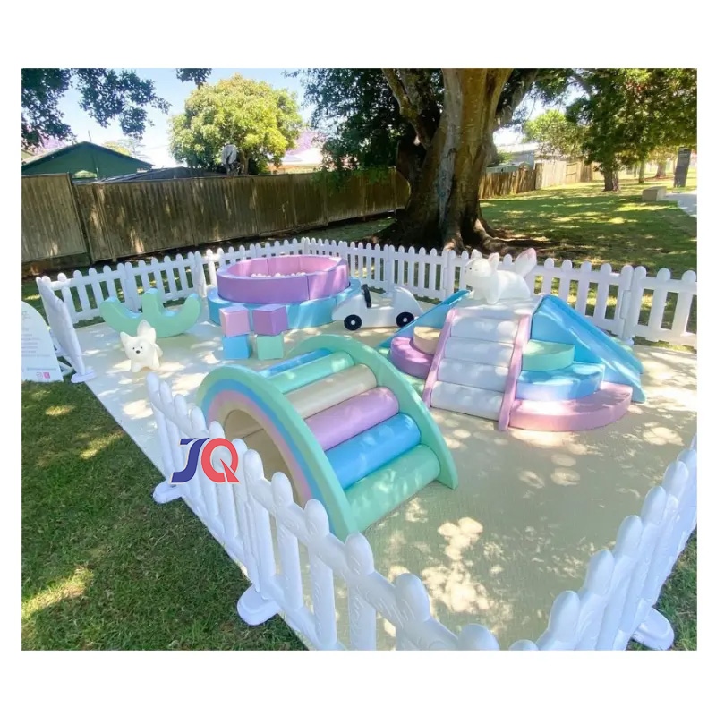 Macaroon-Colored Kids Soft Pla - Kids Outdoor Playground avaliação e preço