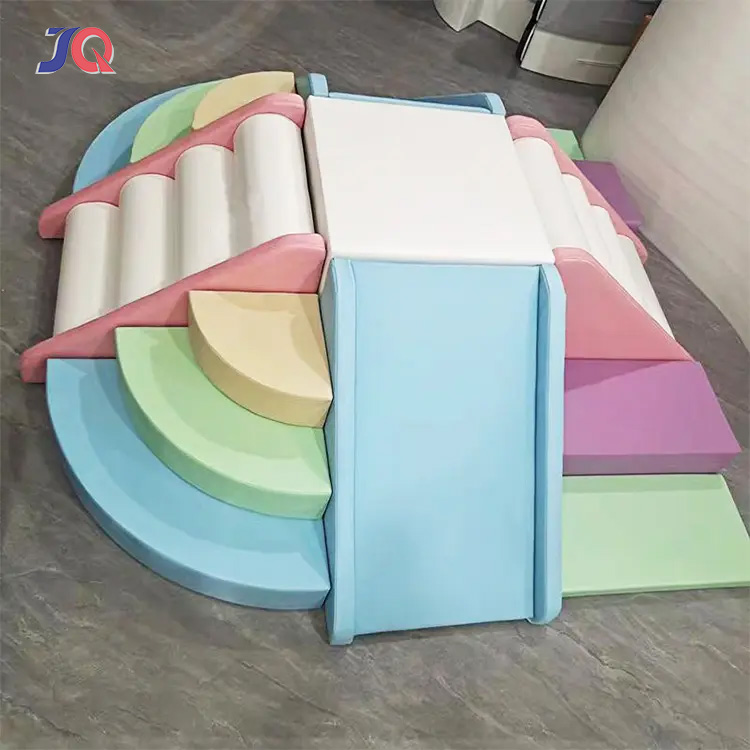 Macaroon-Colored Kids Soft Pla - Kids Outdoor Playground avaliação e preço