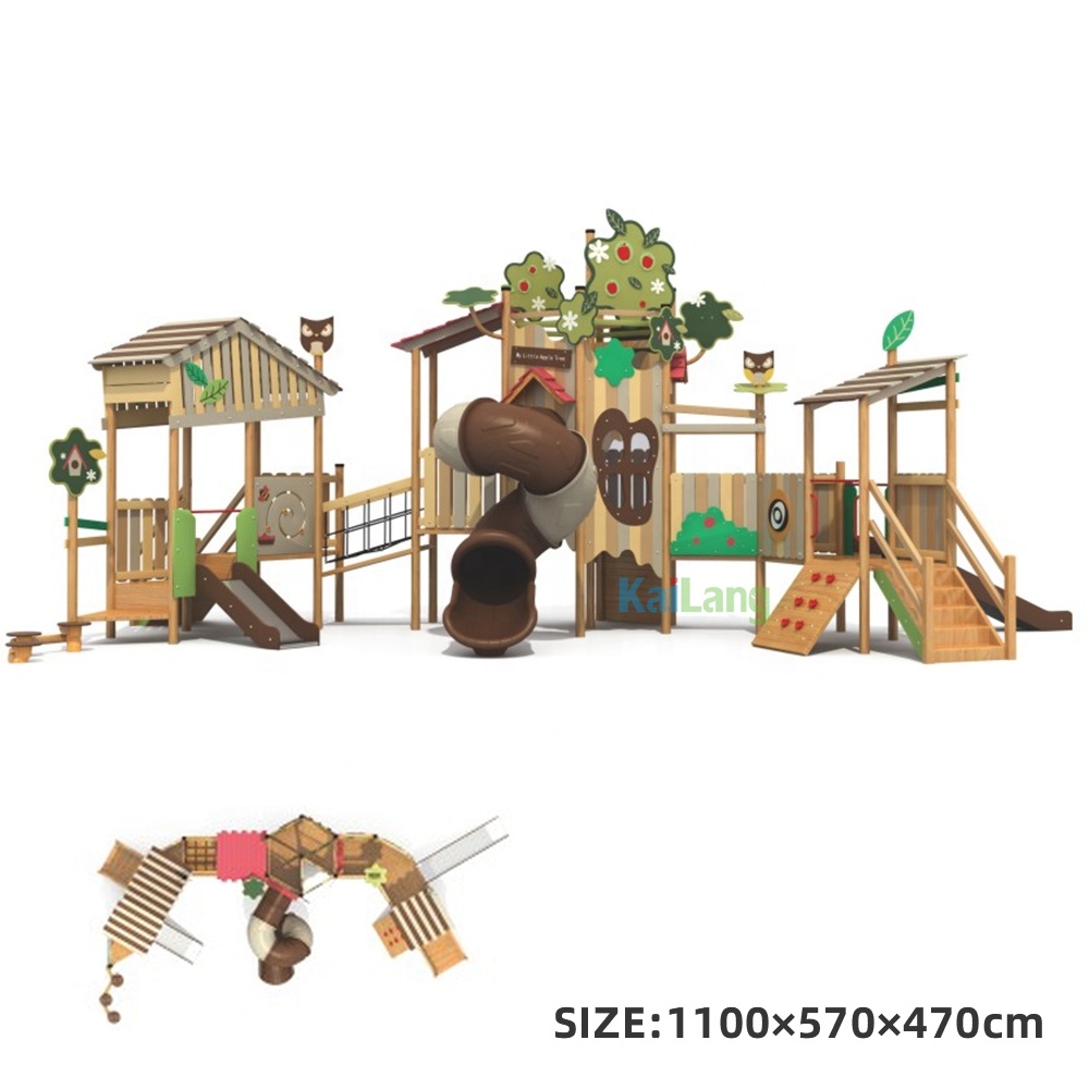 Forest Garden Wooden Amusement - Outdoor Children'S Park avaliação e preço