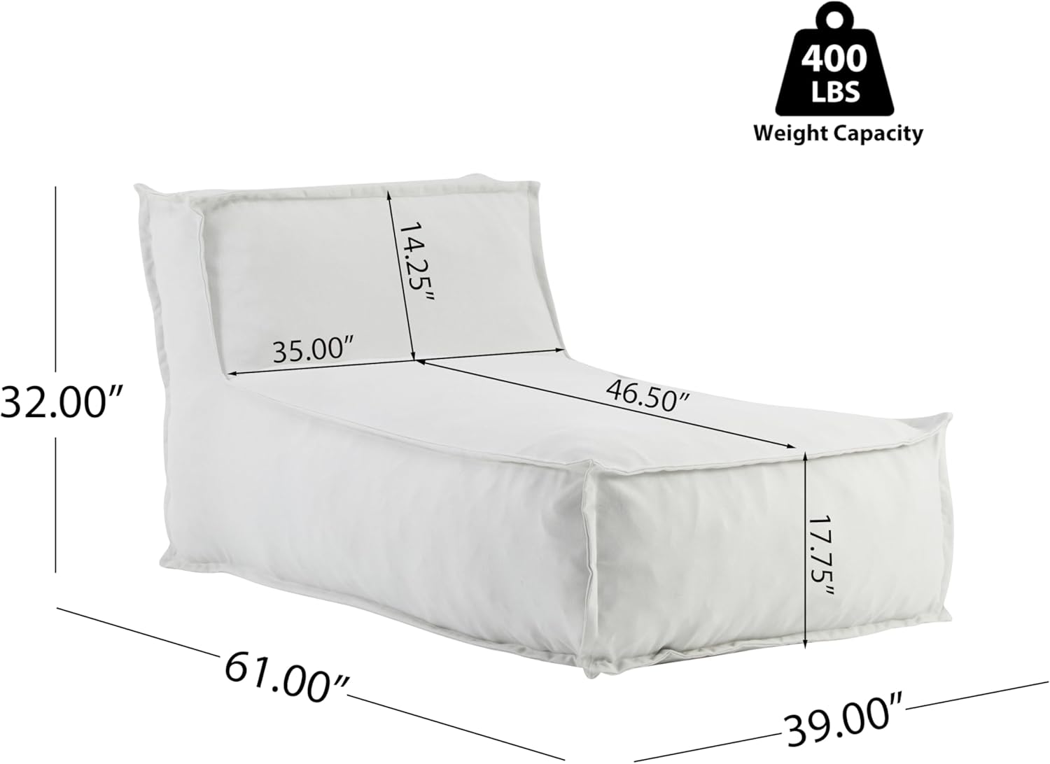 Natty Outdoor Bean Bag Chair S - Kids Outdoor Lounge Chair avaliação e preço