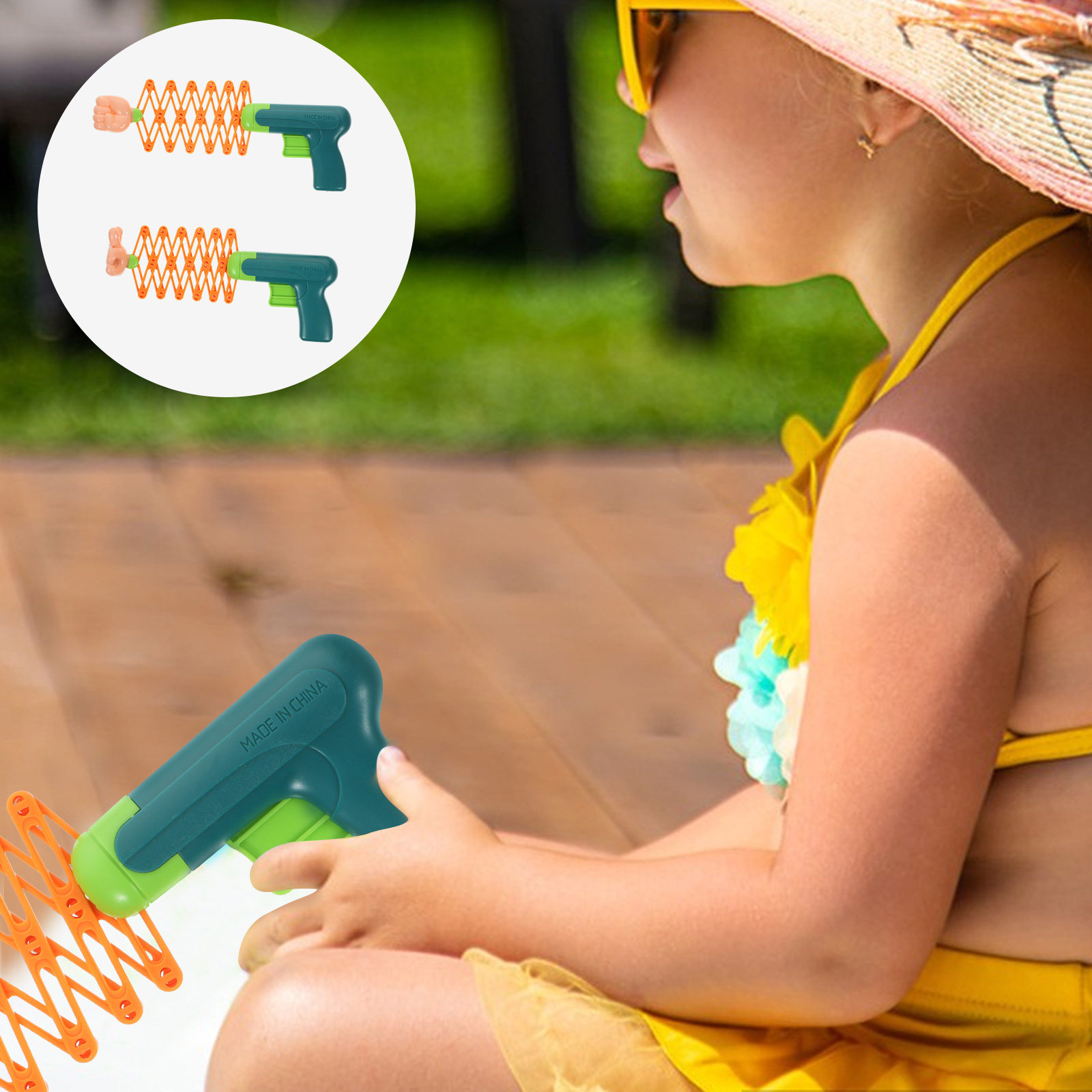 2Pcs Telescopic Spring Fists P - Kids Outdoor Games For Party avaliação e preço