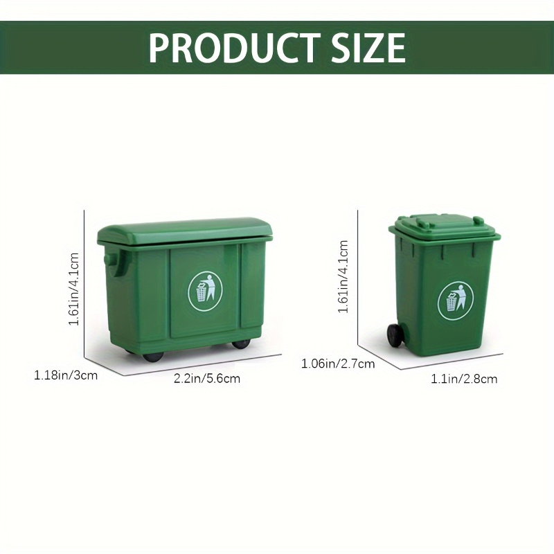 2 Pcs Simulation Curbside Tras - Kids Outdoor Doll House avaliação e preço