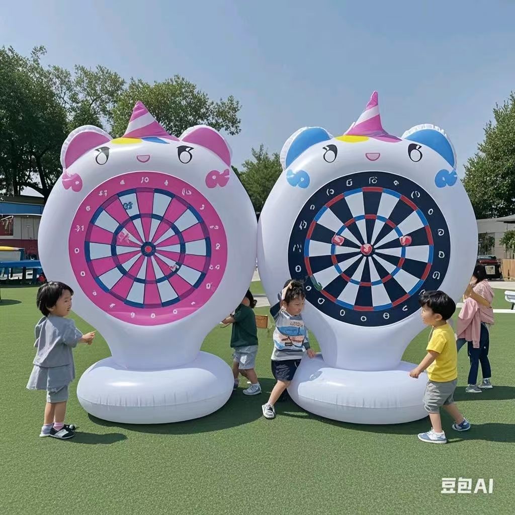 Inflatable Unicorn Throwing Ga - Kids Outdoor Games For Party avaliação e preço