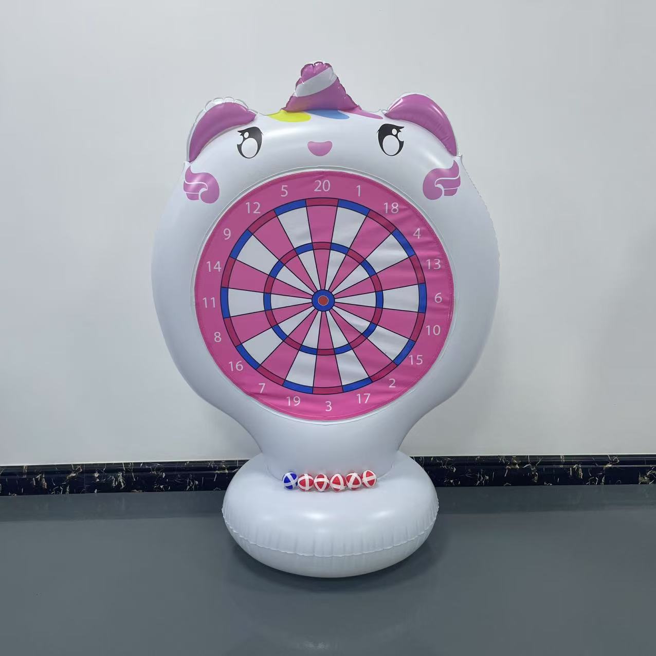 Inflatable Unicorn Throwing Ga - Kids Outdoor Games For Party avaliação e preço
