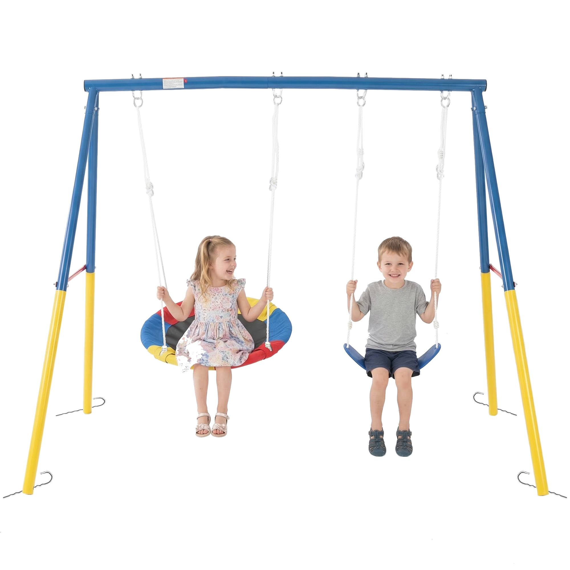 Outdoor Swing Set with Backyar - Kids Outdoor Playground avaliação e preço