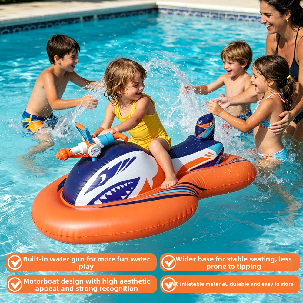 Inflatable Jet Ski with Water  - Water Gun Soaker avaliação e preço