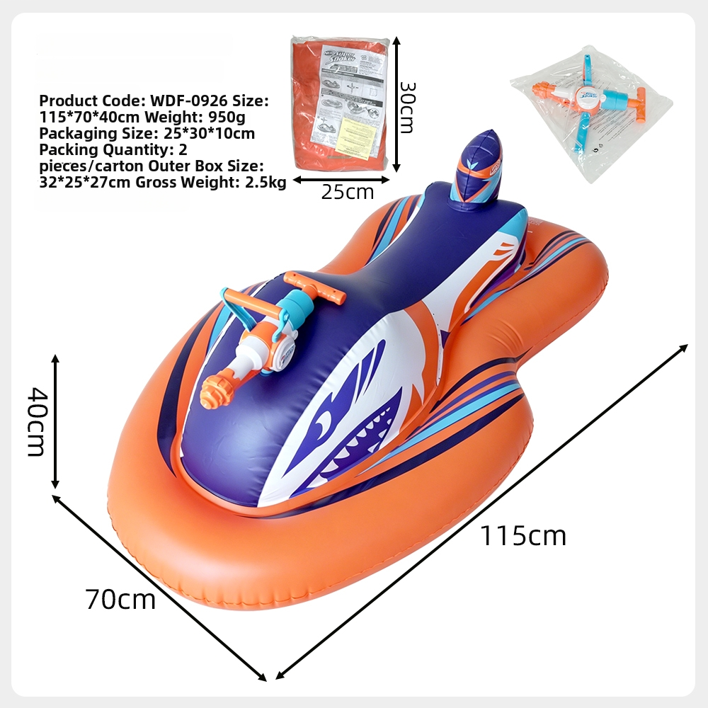 Inflatable Jet Ski with Water  - Water Gun Soaker avaliação e preço