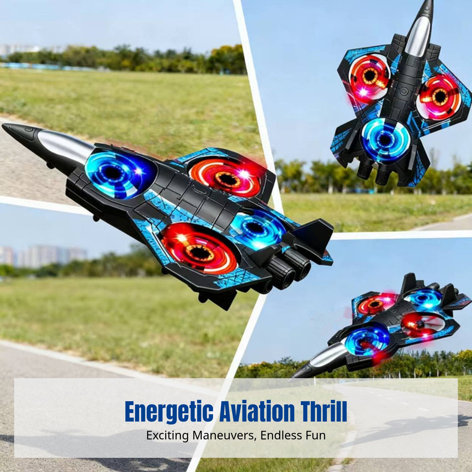 RC Stunt Fighter Jet, Remote C - Kids Outdoor Lights avaliação e preço