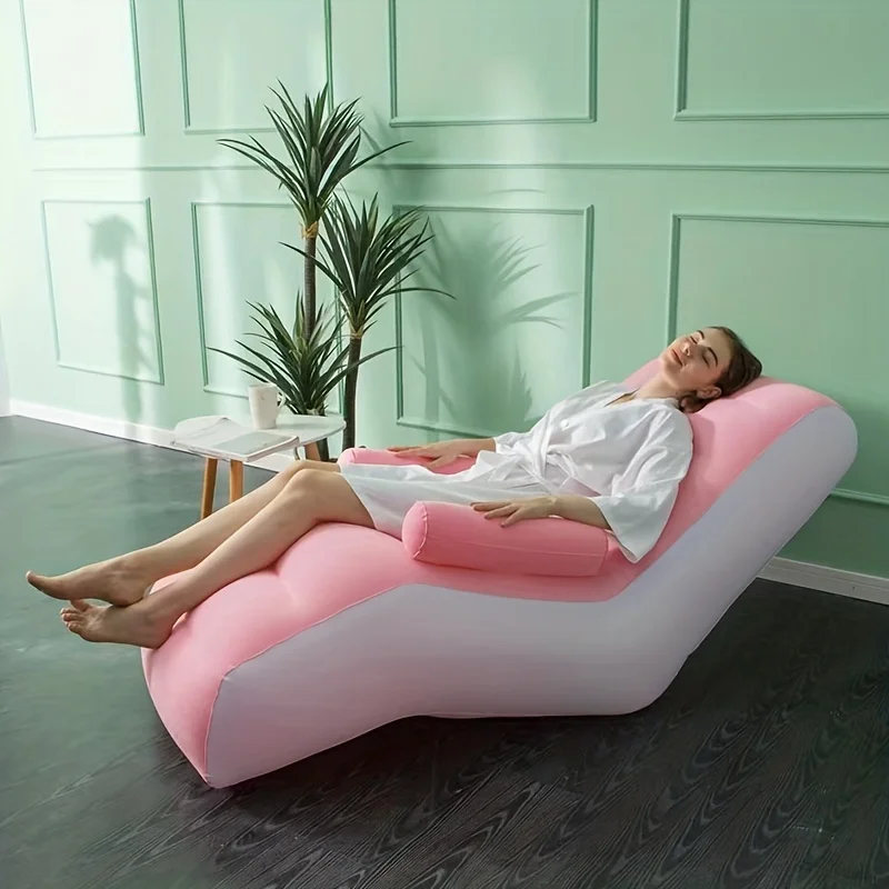 Inflatable Lazy Sofa Flocking  - Kids Outdoor Lounge Chair avaliação e preço